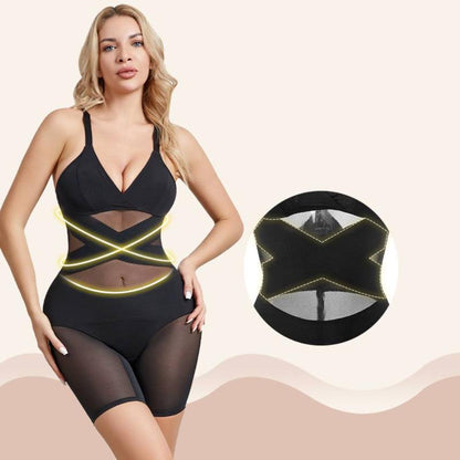 Buikcontrole Bodysuit voor Vrouw - Open Kruis Lichaamsvormer voor Slanke Buik