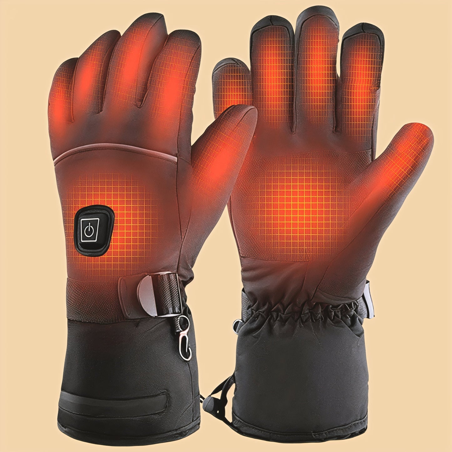 Oplaadbare verwarmde elektrische handschoenen voor de winter 0