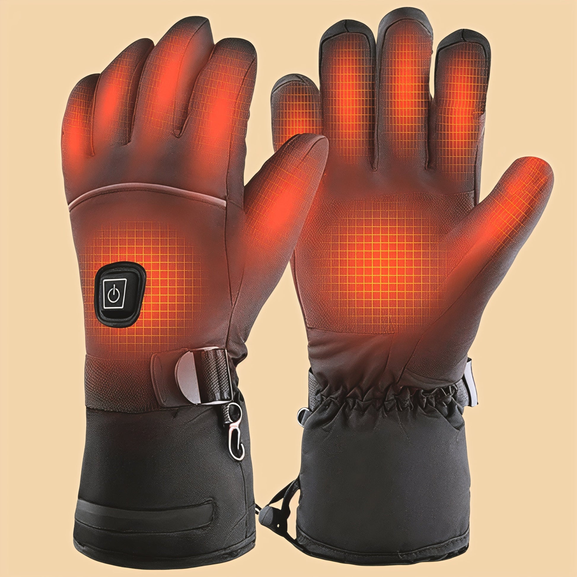 Oplaadbare verwarmde elektrische handschoenen voor de winter 0