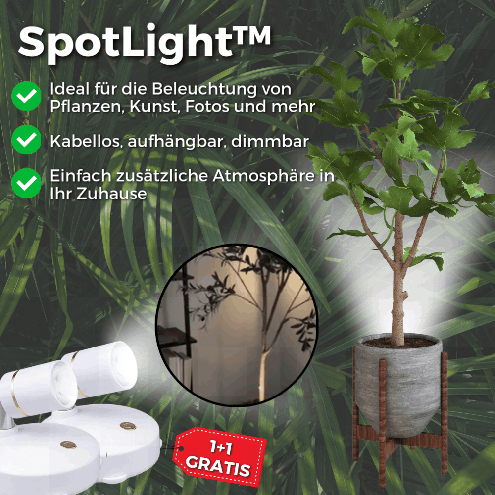 Draadloze LED Spotlight Dimbaar voor Binnen en Buiten