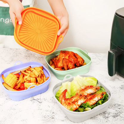 Siliconen Grillpan Oven en Airfryer Schoonhoudend