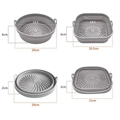 Siliconen Grillpan Oven en Airfryer Schoonhoudend