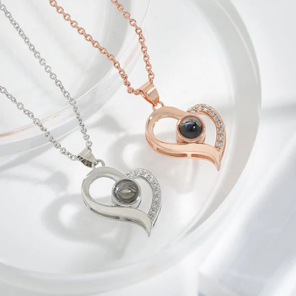 Rozen Hart Ketting Gouden Eeuwige Liefde Geschenkset