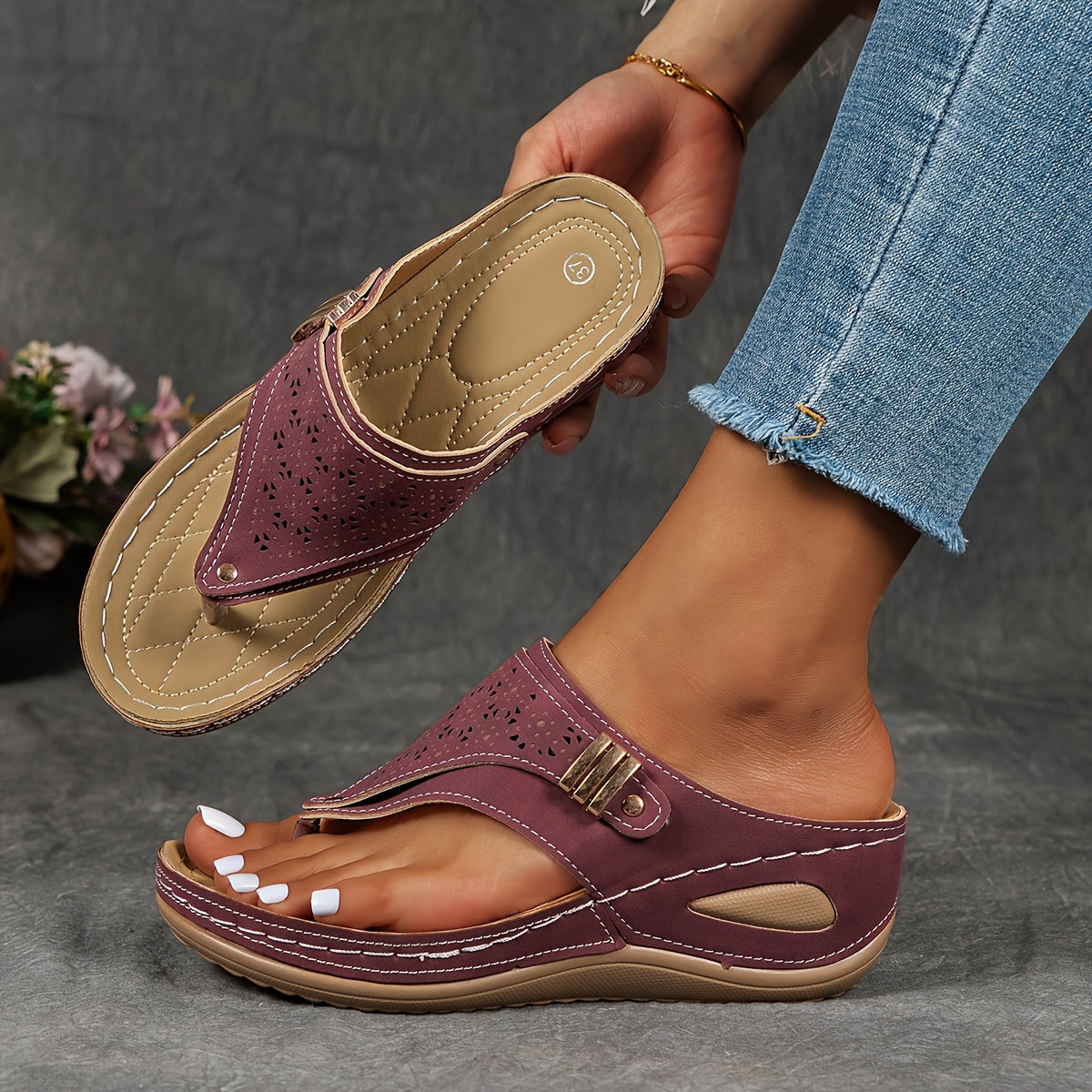 OrthoCloud™ – Dames Sandalen met Ergonomisch Voetbed voor Ultiem Comfort-4