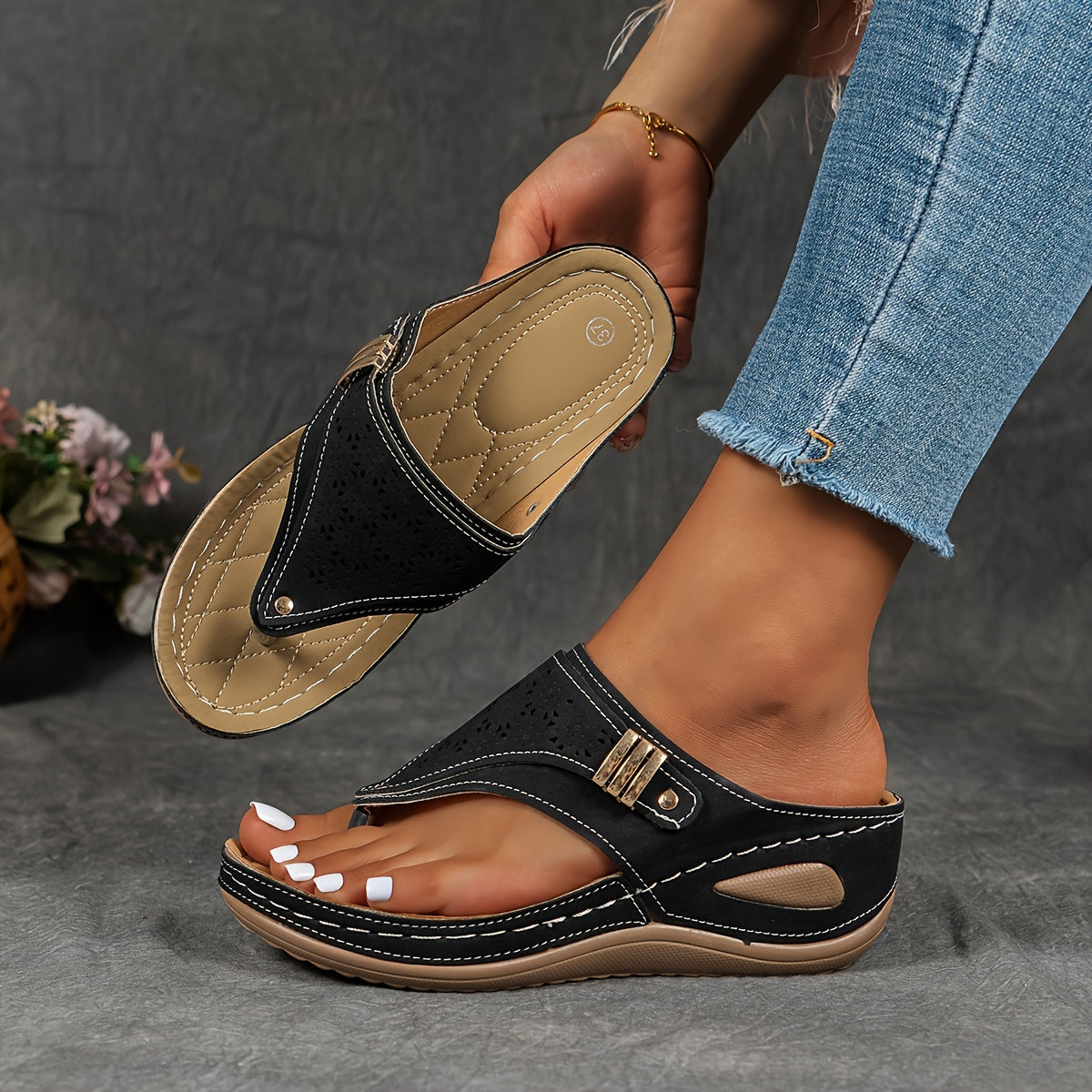 OrthoCloud™ – Dames Sandalen met Ergonomisch Voetbed voor Ultiem Comfort-1