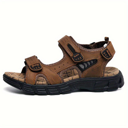 OrthoComfort™ – Premium Leren Wandelsandalen voor Heren