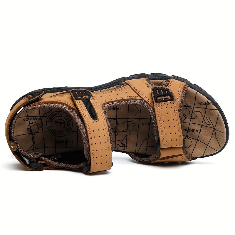 OrthoComfort™ – Premium Leren Wandelsandalen voor Heren