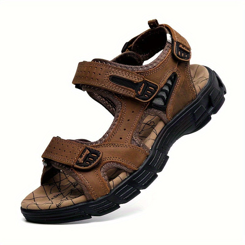 OrthoComfort™ – Premium Leren Wandelsandalen voor Heren