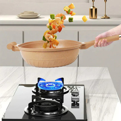 Wokpan met Antiaanbaklaag Non-Stick Geschikt voor Inductie