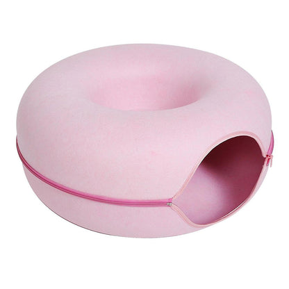 Kattenbed Pluche 50cm Diameter Antislip en Zacht