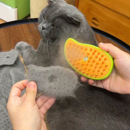 Kattenborstel met Stoom voor Glanzende Vacht en Ontspanning