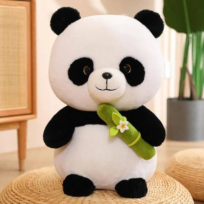 Panda Knuffel Plushie met Bamboe voor Kinderen