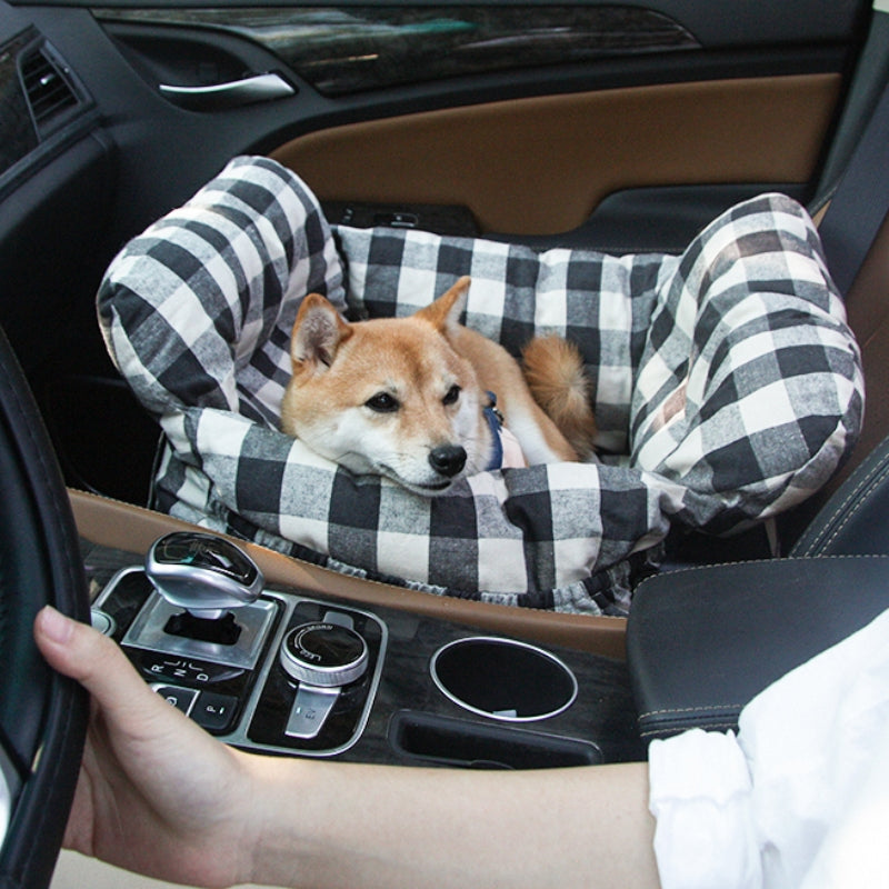 PawVoyage™ Luxe Hondenmand voor in de Auto – 46x42x34 cm