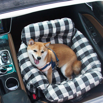 PawVoyage™ Luxe Hondenmand voor in de Auto – 46x42x34 cm