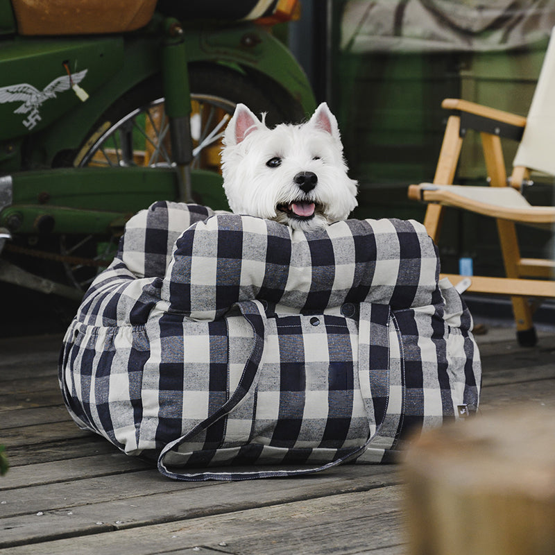 PawVoyage™ Luxe Hondenmand voor in de Auto – 46x42x34 cm