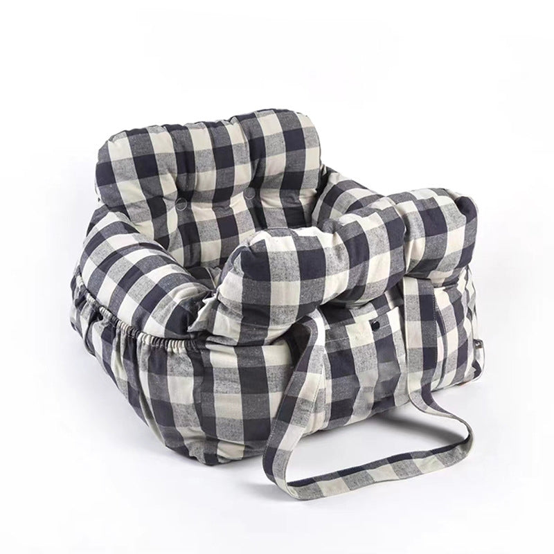 PawVoyage™ Luxe Hondenmand voor in de Auto – 46x42x34 cm