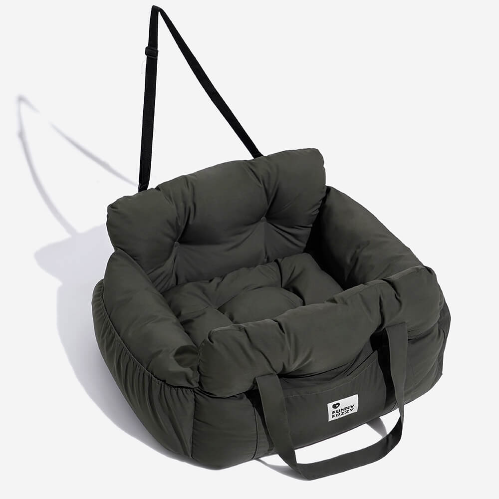 PawVoyage™ Luxe Hondenmand voor in de Auto – 46x42x34 cm