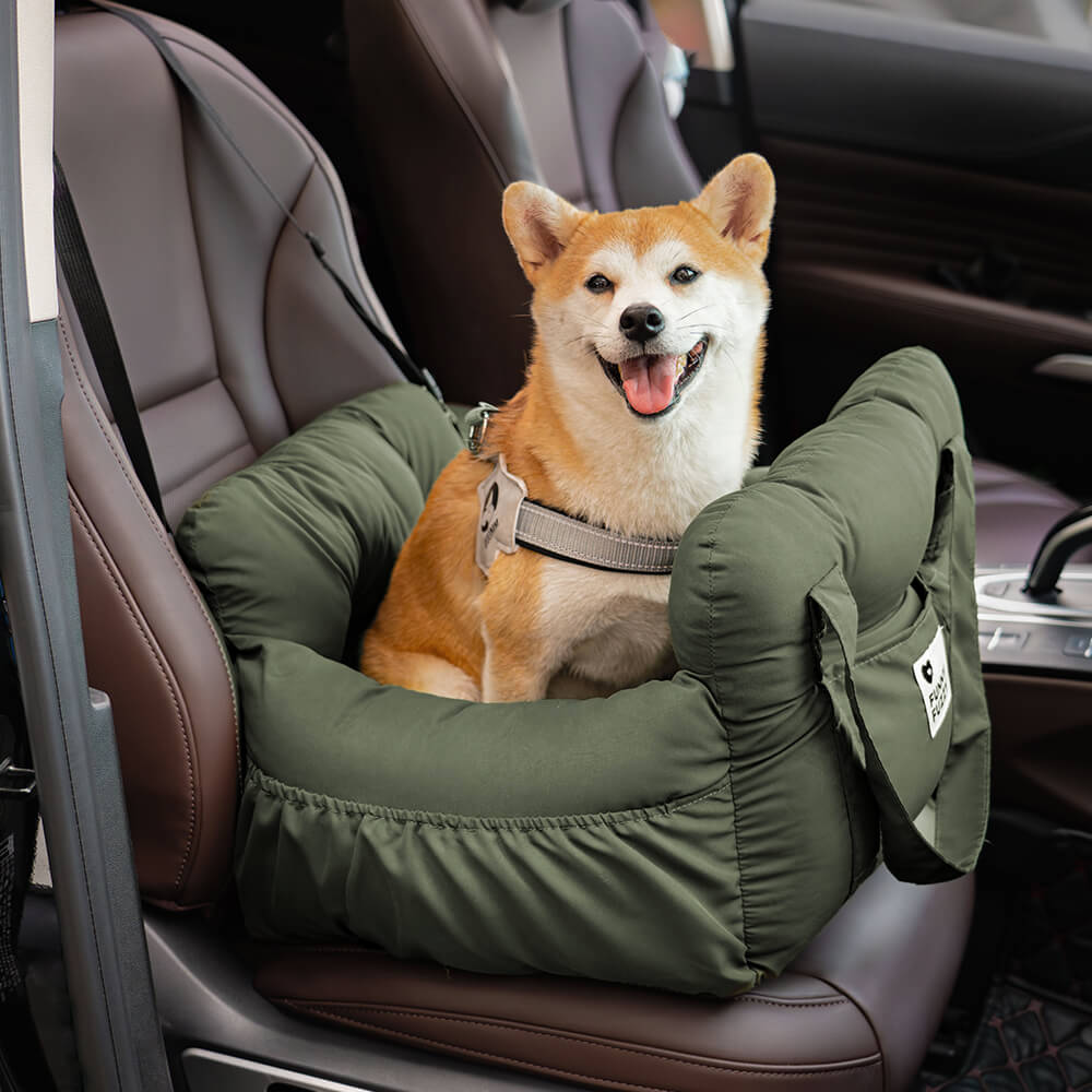 PawVoyage™ Luxe Hondenmand voor in de Auto – 46x42x34 cm