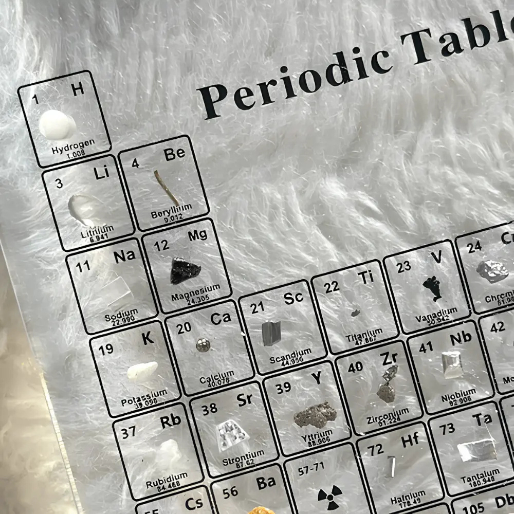 Acryl Verlichte Periodieke Tabel Decoratief Model