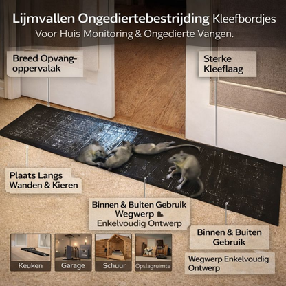 Muizenval Lijmplank Effectief voor Binnen en Buiten