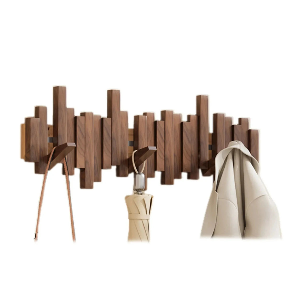 Piano Luxe™ Houten Kapstok – Walnoot & Beuken Elegantie