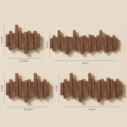 Piano Luxe™ Houten Kapstok – Walnoot & Beuken Elegantie
