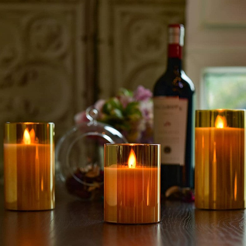 LED Kaarsenset Dimbaar met Afstandsbediening voor Sfeer