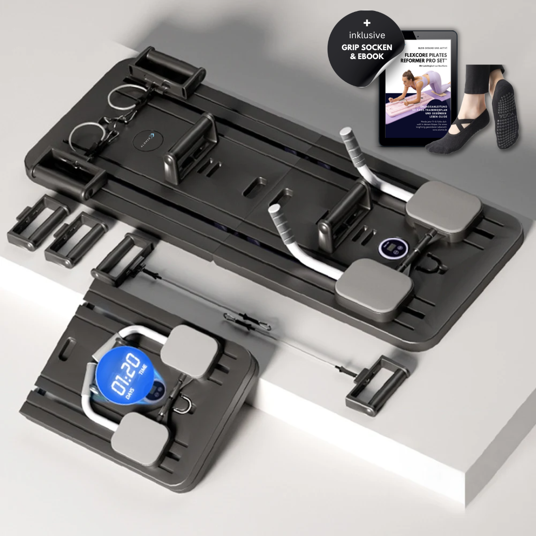 Pilates Reformer Set - Thuisfitness Apparaat met Weerstandsbanden voor Krachttraining
