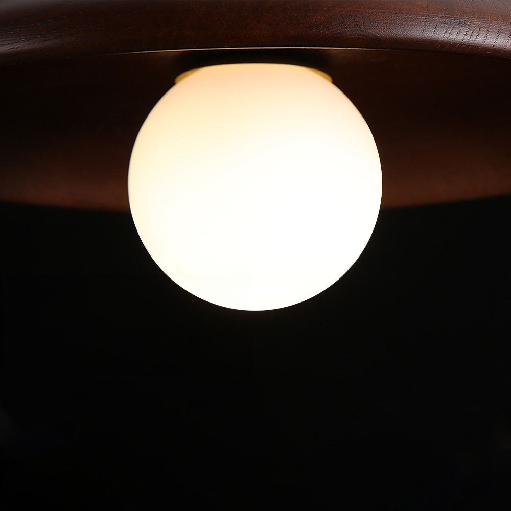 Ronde Houten Plafondlamp Modern voor Woonkamer