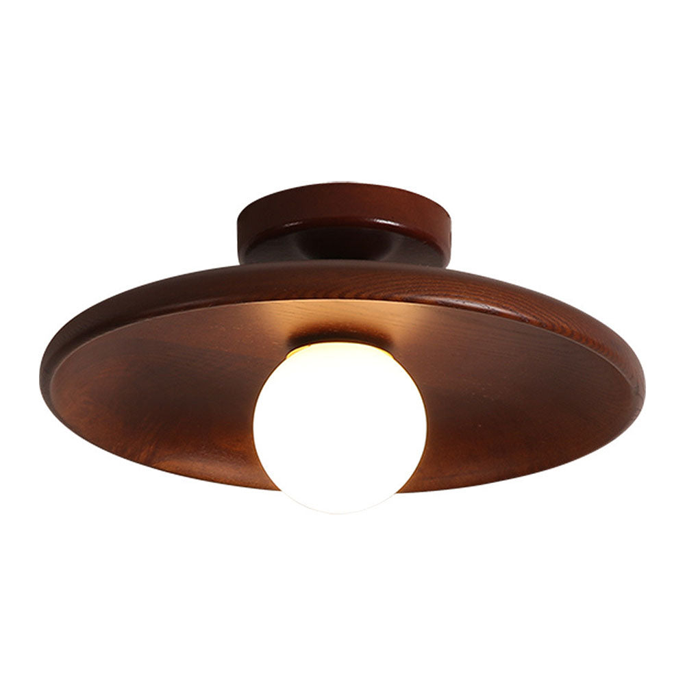Ronde Houten Plafondlamp Modern voor Woonkamer