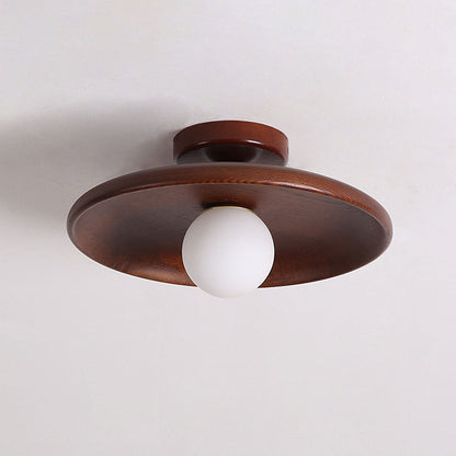 Ronde Houten Plafondlamp Modern voor Woonkamer