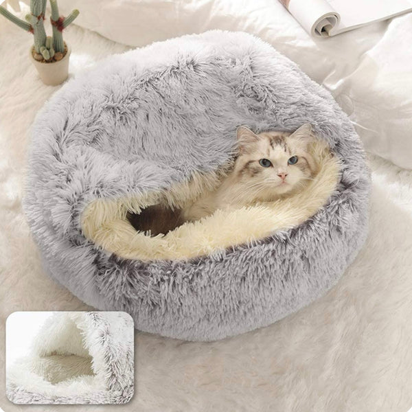 Pluche kattenmand/kattenmand voor angstverlichting – comfortabel en rustgevend. 2