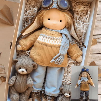 Kinder Speelgoed Handgemaakt Plush Pop Zacht Speelstof