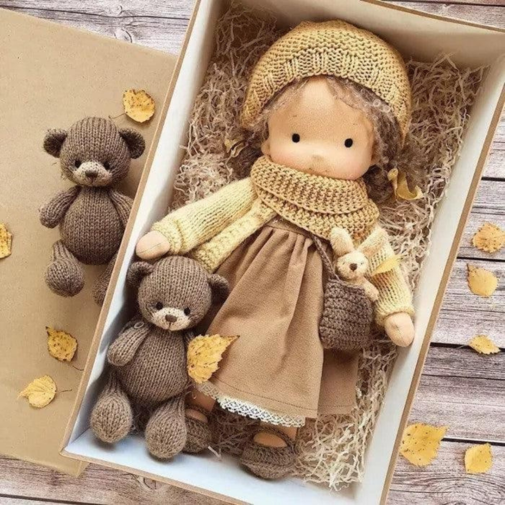 Kinder Speelgoed Handgemaakt Plush Pop Zacht Speelstof