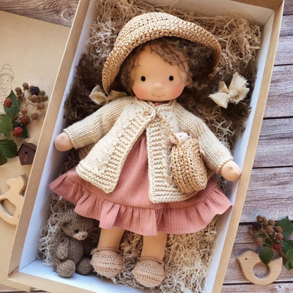Kinder Speelgoed Handgemaakt Plush Pop Zacht Speelstof