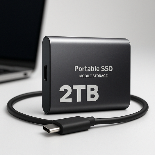 Externe SSD 2TB USB-C Snelle Opslag 1050 MB/s - Velinix