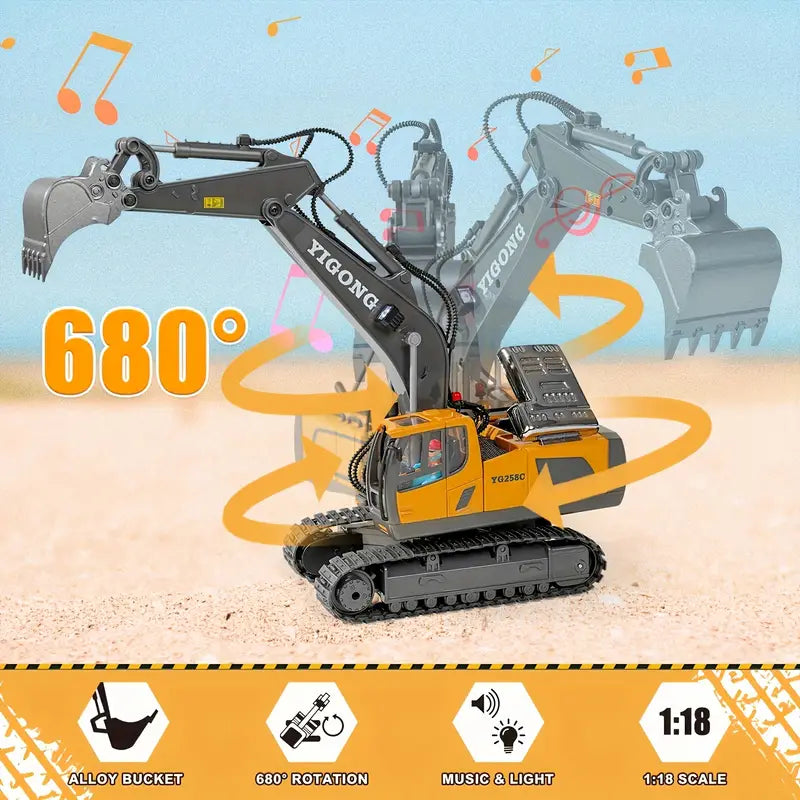 PowerDig™ - Krachtige Bestuurbare Graafmachine met RC Besturing