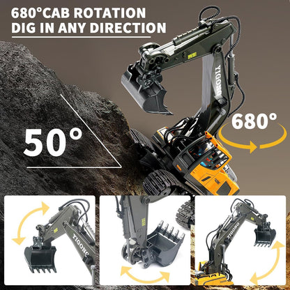 PowerDig™ - Krachtige Bestuurbare Graafmachine met RC Besturing
