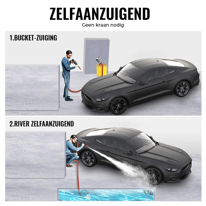 PowerJet™ - Draadloze Hogedrukreiniger voor Krachtige en Mobiele Reiniging