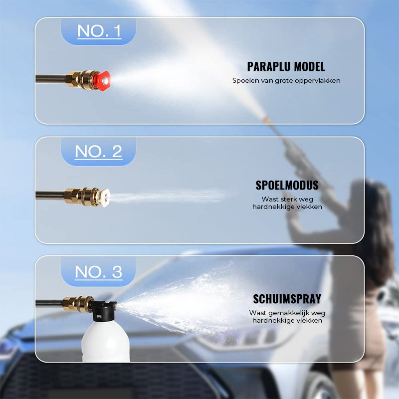 PowerJet™ - Draadloze Hogedrukreiniger voor Krachtige en Mobiele Reiniging