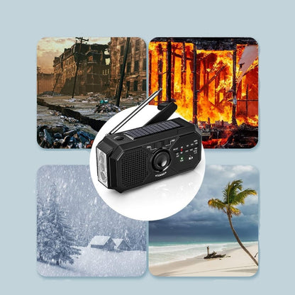 PowerSurvivor™ Draagbare Solar Noodradio – Met Powerbank & Dynamo