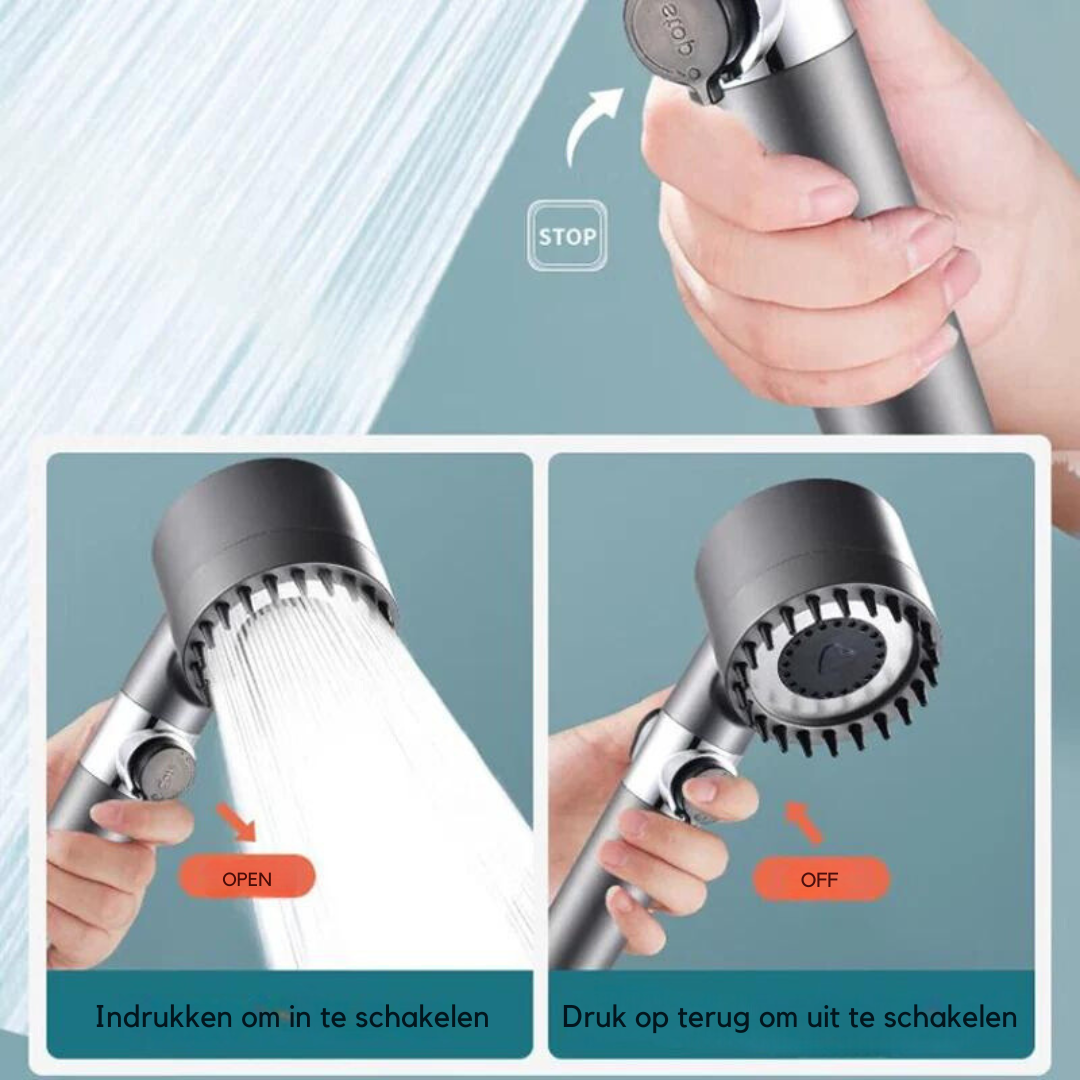 Waterbesparende Douchezet met Lage Energierekening