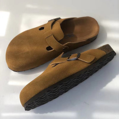 Sandalen Unisex van Ademend Leder met Ergonomisch Voetbed voor Zomer - Velinix