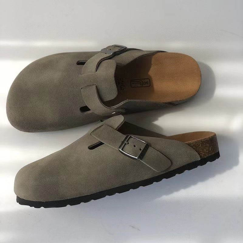 Sandalen Unisex van Ademend Leder met Ergonomisch Voetbed voor Zomer