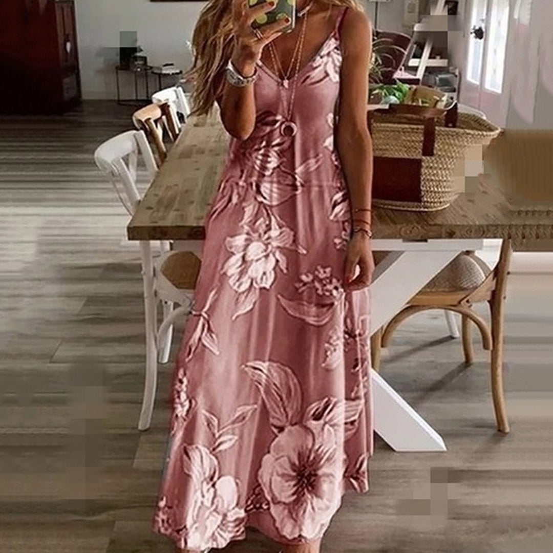 Variant image for VanHalen™ – Dames Zomerjurk Bloemenpatroon met V-hals en Comfortabele Pasvorm-17
