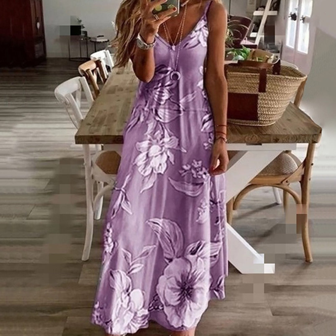 VanHalen™ – Dames Zomerjurk Bloemenpatroon met V-hals en Comfortabele Pasvorm-4