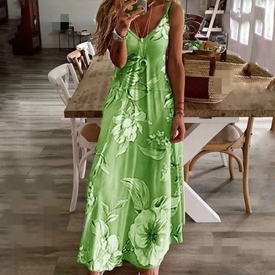 VanHalen™ – Dames Zomerjurk Bloemenpatroon met V-hals en Comfortabele Pasvorm-2