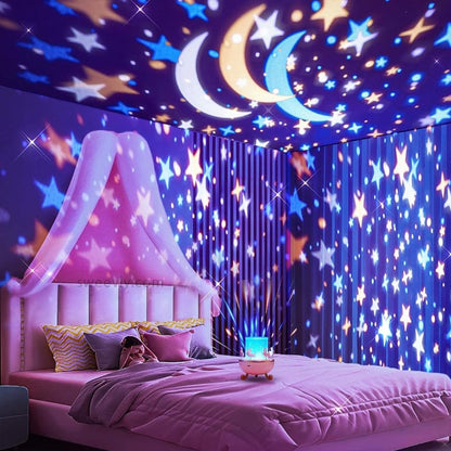 Muziekdoosje Lamp Projector met Melodieën en Lichtshow