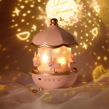 Muziekdoosje Lamp Projector met Melodieën en Lichtshow