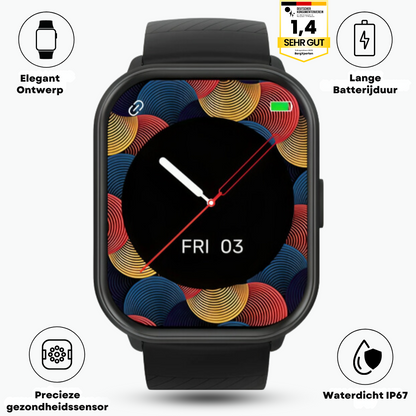 PulseMate Smartwatch – Gezondheidsfuncties & IP68 Waterdicht 6